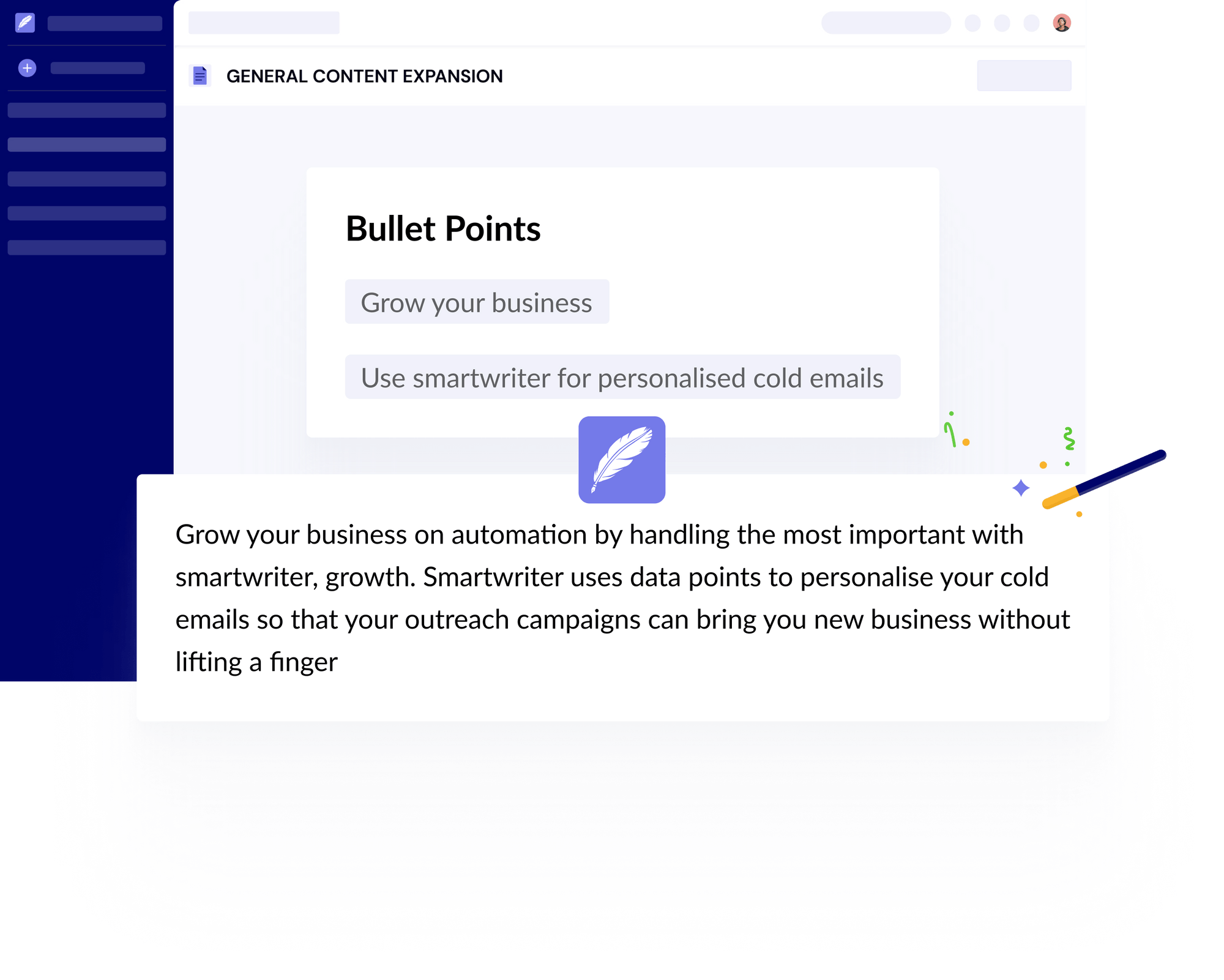 Smartwriter personalised ai cold emails